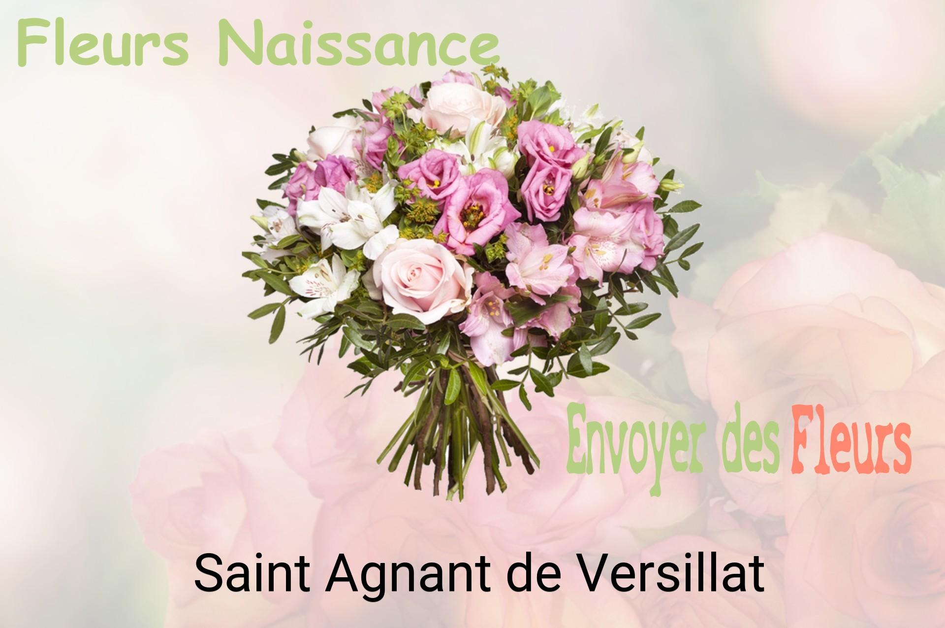 Bouquet de fleurs de naissance livré à Saint-Agnant-de-Versillat
